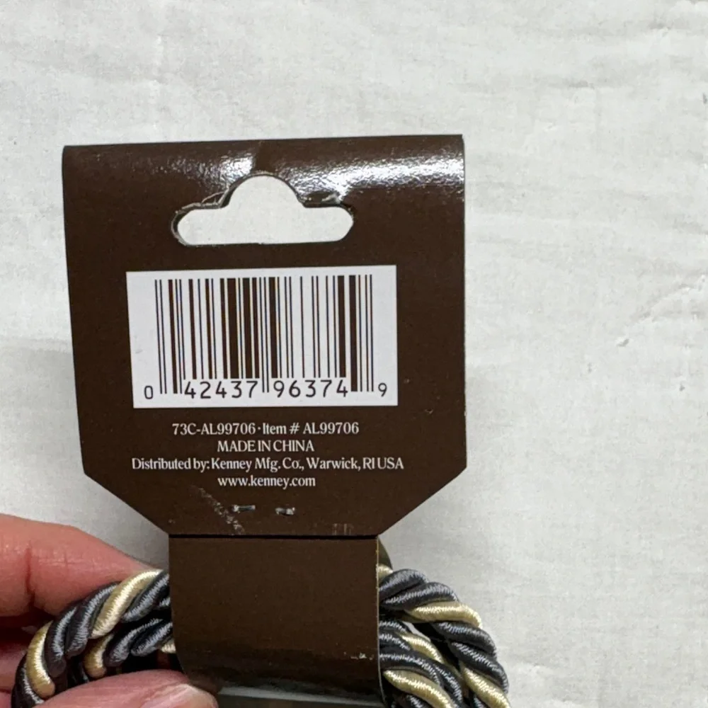 Signature Collection Elegant Silver & Cream Tassel Curtain Tiebacks Set of 4 NWT